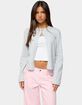EDIKTED Jenie Split Front Knit Cardigan image number 1