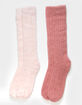 FULL TILT Cozy Slouch 2 Pack Womens Socks image number 1
