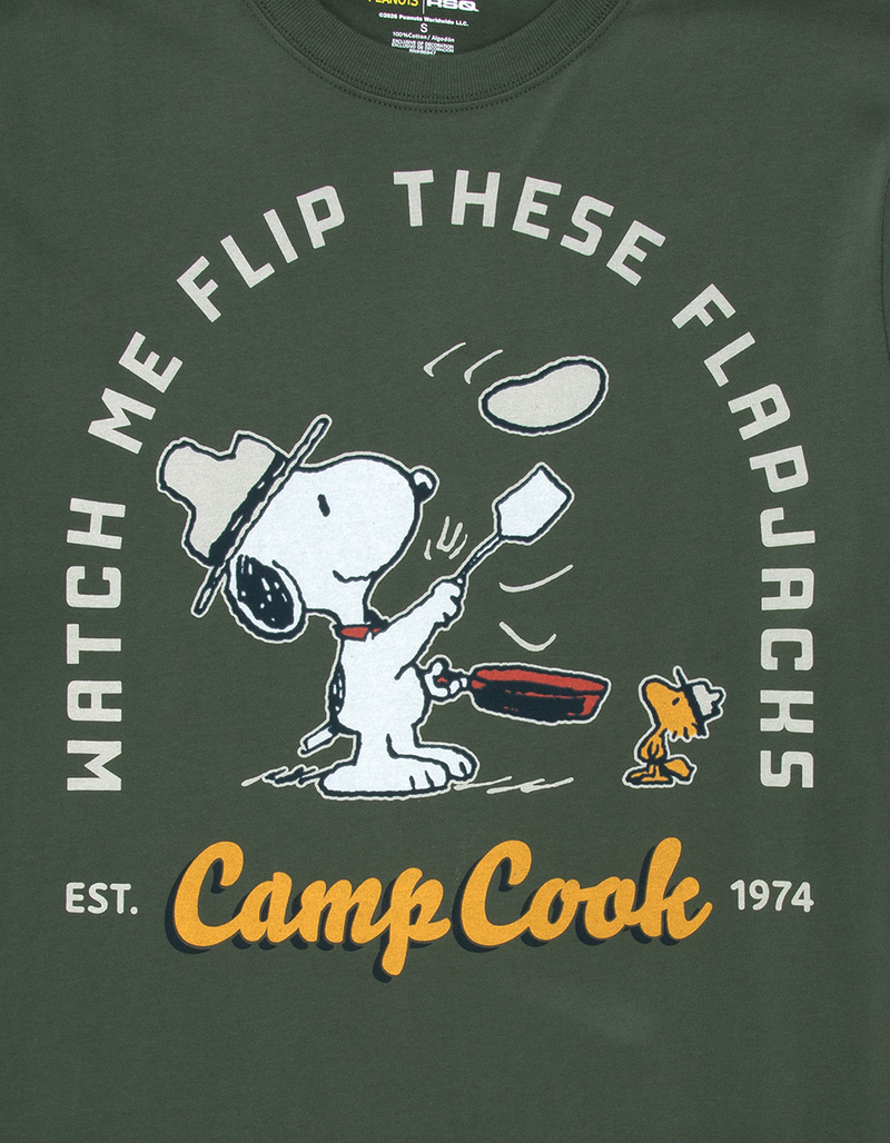 RSQ x Peanuts Camp Cook Mens Boxy Tee image number 1