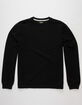 RSQ Mens Solid Crewneck Black Sweatshirt image number 2