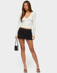 EDIKTED Kianah Polka Dot V-Neck Tee image number 5