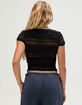 FULL TILT Womens Lace Top image number 4