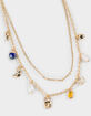 FULL TILT Layered Crystal/Moon/Pearl Necklace image number 2