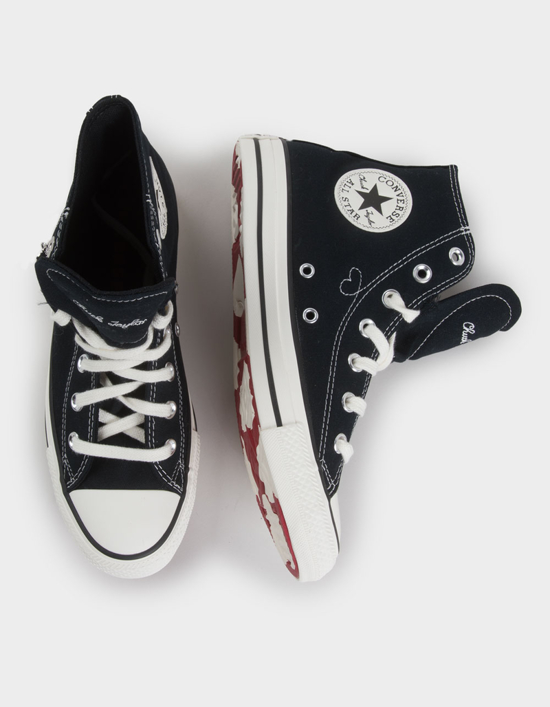 CONVERSE Chuck Taylor All Star Hearts Womens High Top Shoes image number 6