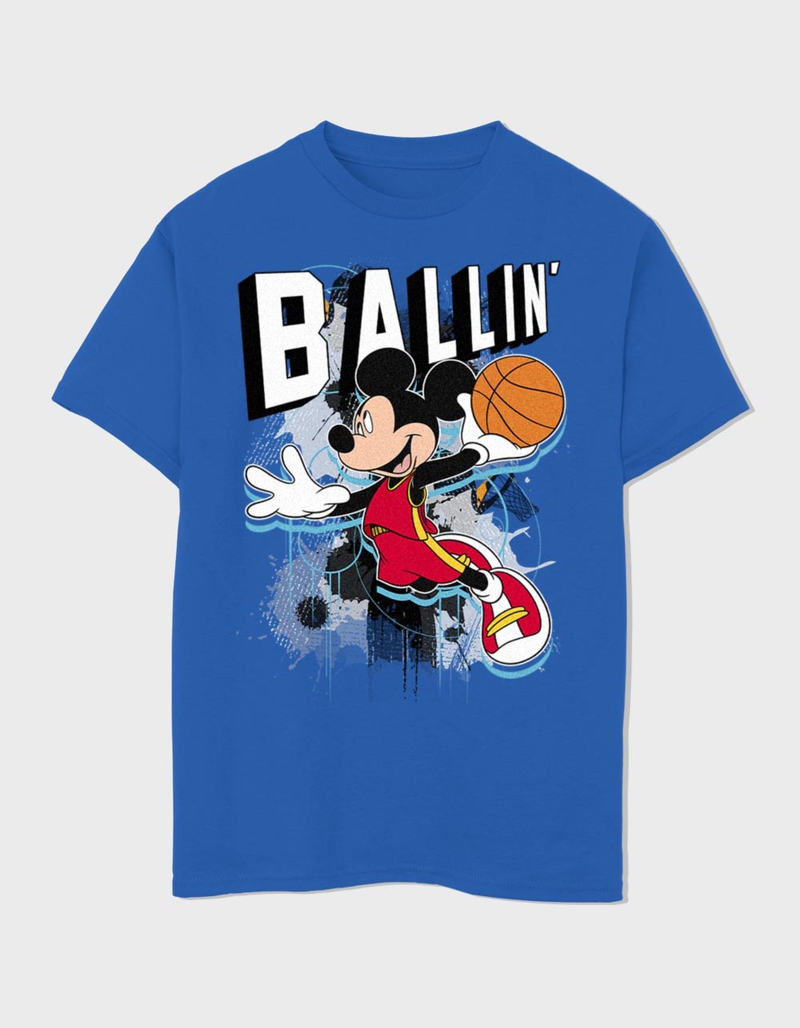 DISNEY Mickey Mouse Ballin' Unisex Kids Tee image number 0