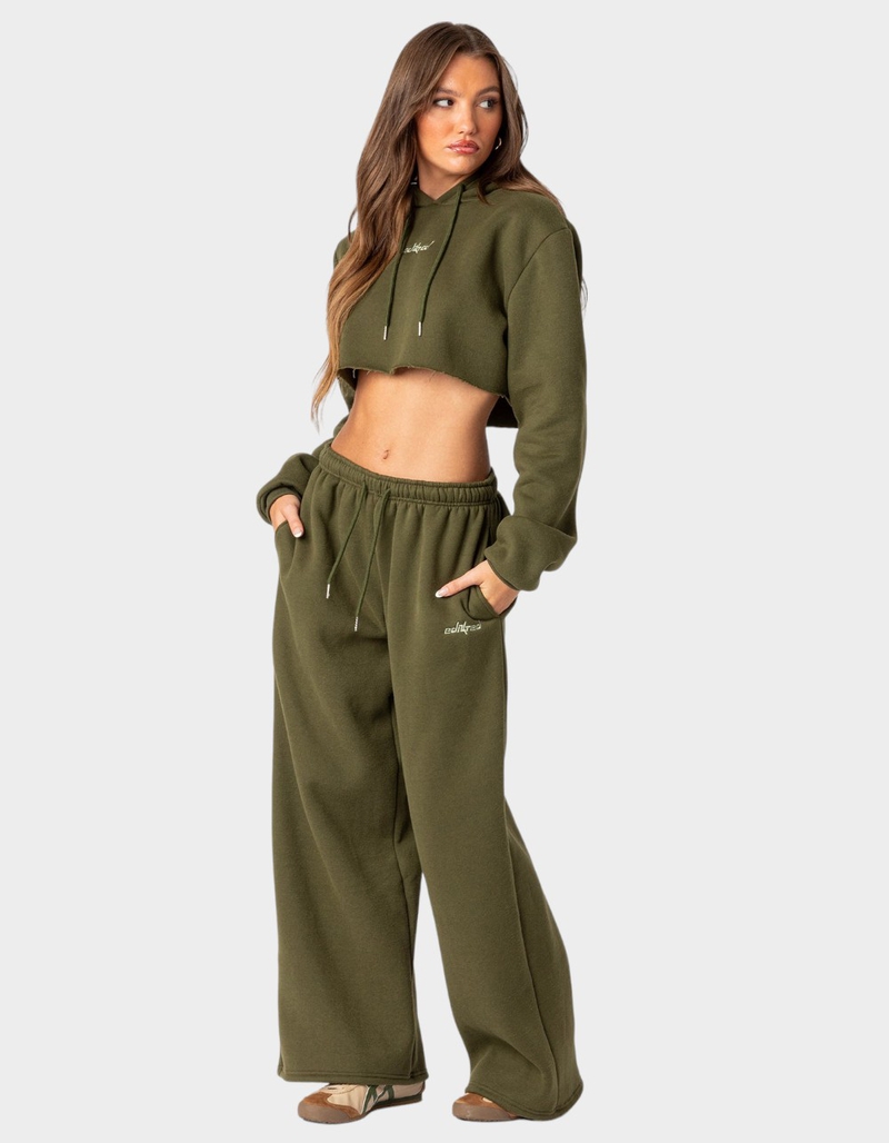 EDIKTED Brenna Low Rise Wide Sweatpants image number 1
