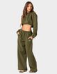 EDIKTED Brenna Low Rise Wide Sweatpants image number 2