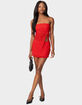 EDIKTED Amara Asymmetric Textured Lace Tube Top image number 2