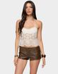 EDIKTED Amarie Sheer Lace Halter Top image number 1