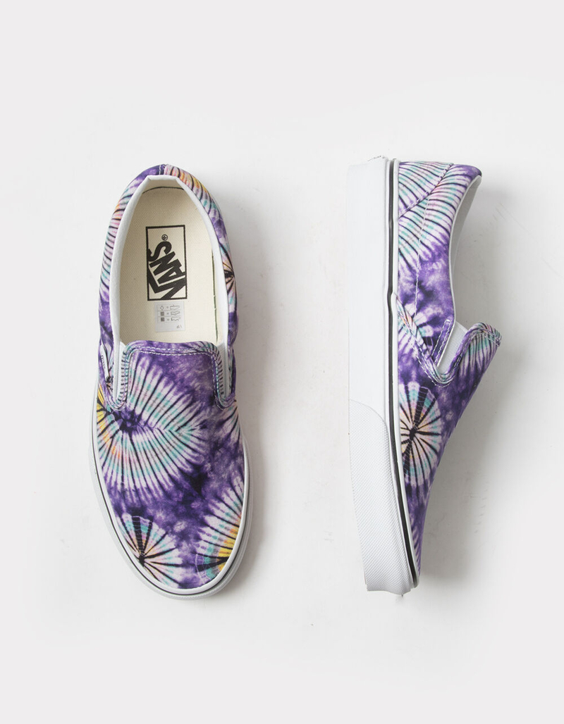 VANS Tie Dye Womens Classic Slip On Shoes image number 4