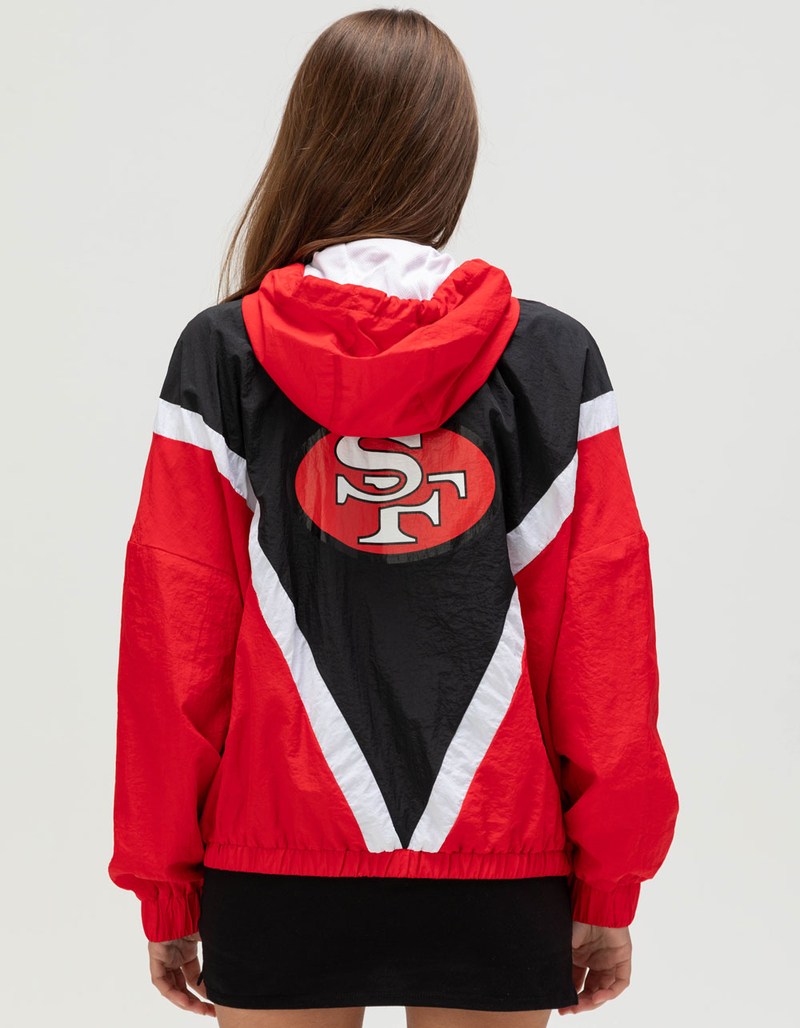 WEAR BY ERIN ANDREWS San Francisco 49ers Womens Windbreaker Jacket image number 1