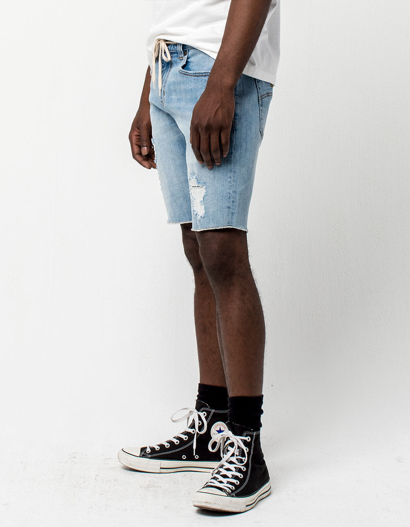 RSQ London Skinny Mens Ripped Denim Shorts image number 4