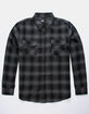 RSQ Alta Flannel Charcoal & Black Mens Shirt image number 1
