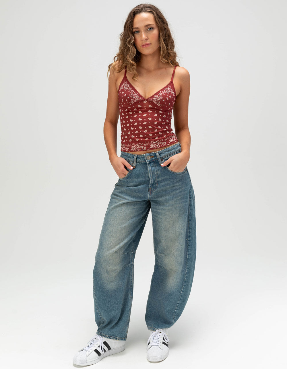 BDG Urban Outfitters Je T'aime Womens Cami - RED COMBO | Tillys