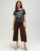 THE WILD COLLECTIVE Las Vegas Raiders Womens Off The Shoulder Tee image number 2