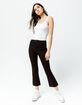 RSQ Sydney Crop Black Womens Flare Jeans image number 1