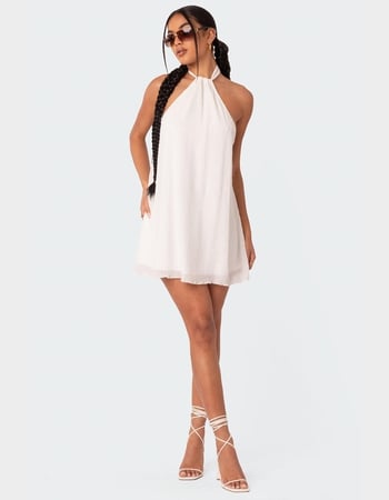 EDIKTED Palma Open Back Halter Mini Dress Alternative Image