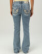 MISS ME Wing Pocket Mid Rise Womens Bootcut Jeans image number 2