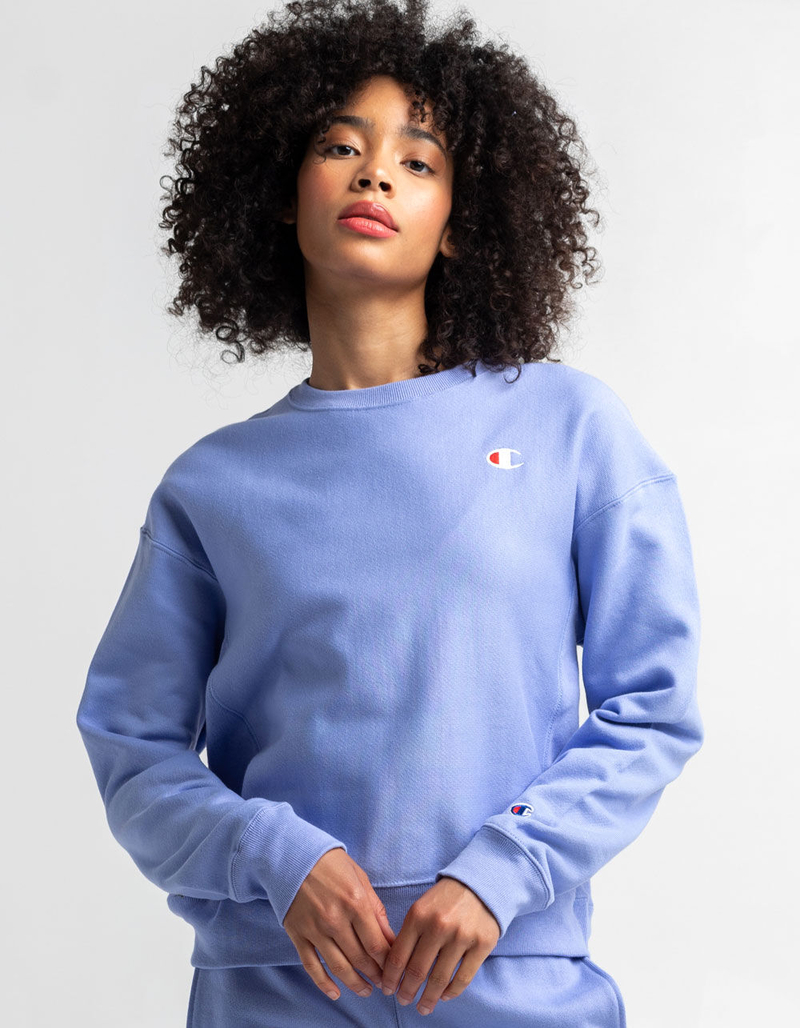 CHAMPION Womens Reverse Weave Embroidered C Logo Crew Sweatshirt image number 0