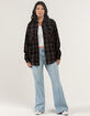 RSQ Womens Plaid Oversized Flannel image number 4