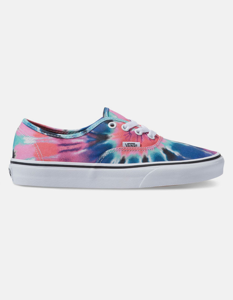 VANS Tie Dye Authentic Multi & True White Womens Shoes image number 0