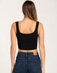 FULL TILT Seamless Chevron Womens Crop Tank Top image number 3