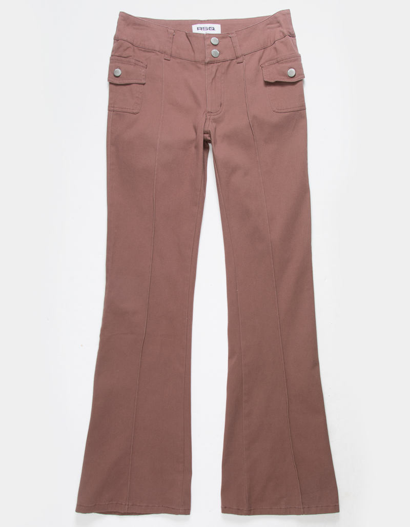 RSQ Womens Low Rise Seamed Flared Pants image number 4