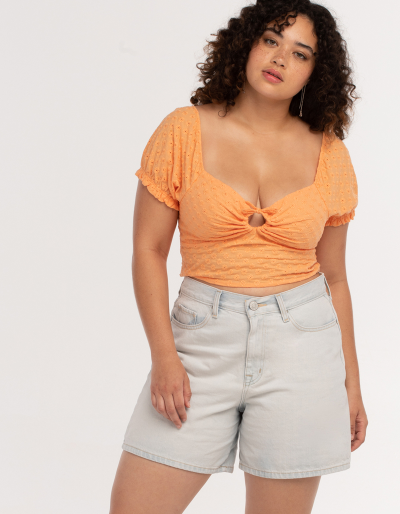 RSQ Womens Super High Rise Mom Shorts image number 1