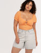 RSQ Womens Super High Rise Mom Shorts image number 2