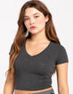 BOZZOLO Womens V-Neck Tee image number 1