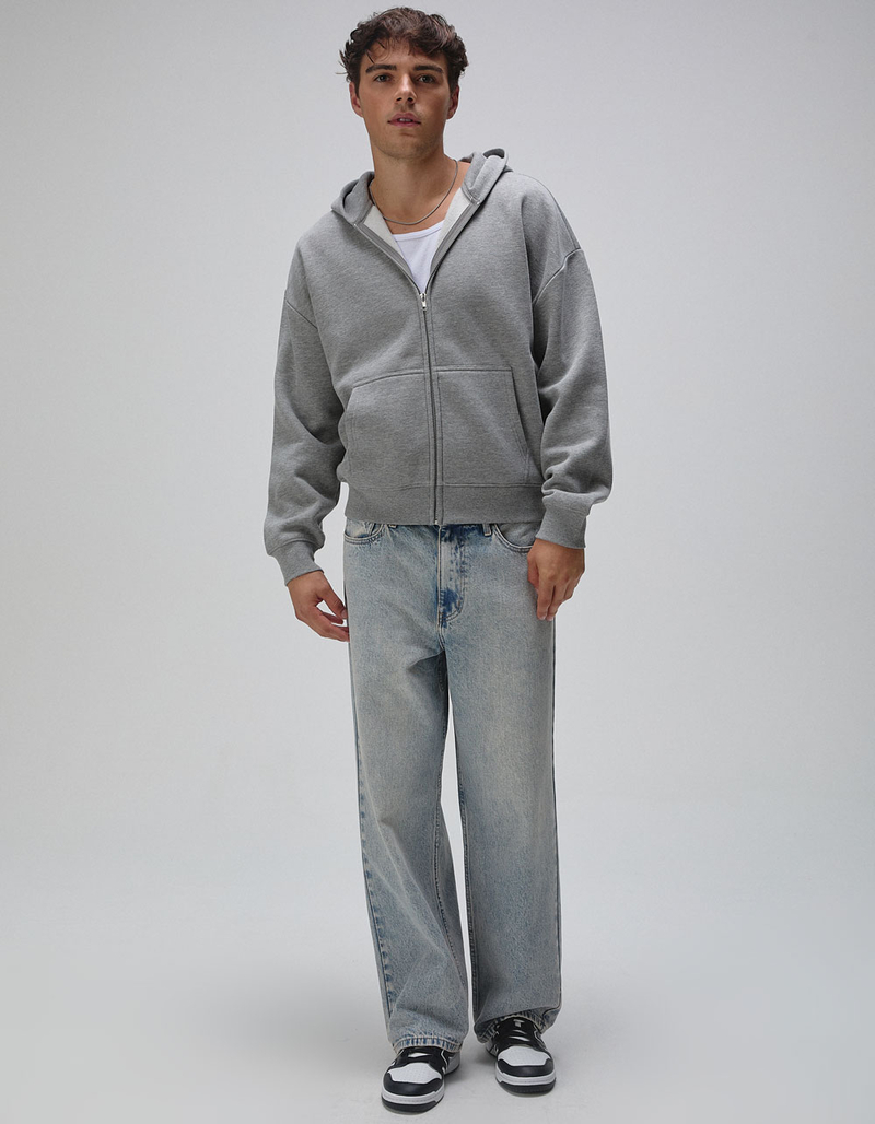RSQ Mens Oversized Zip-Up Hoodie image number 3