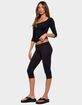 EDIKTED Desi Scoop Neck Three-Quarter Sleeve Top image number 4
