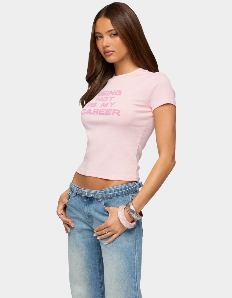 EDIKTED Full Time Hot Girl Tee image number 1