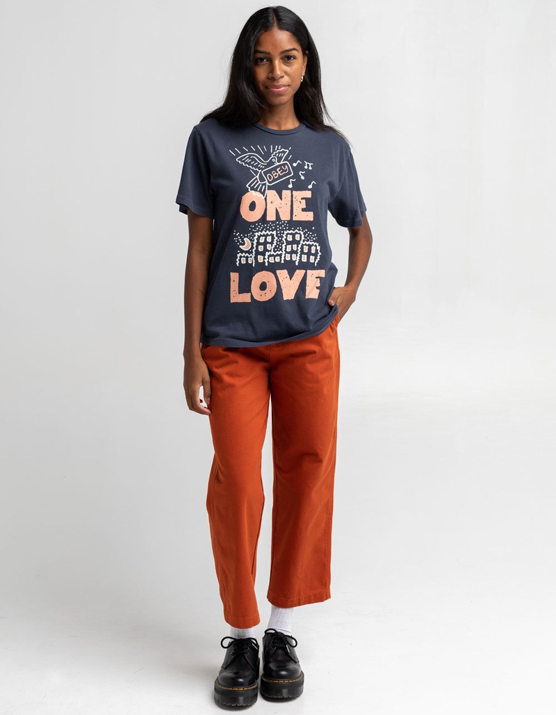 OBEY One Love Womens Oversized Tee image number 3