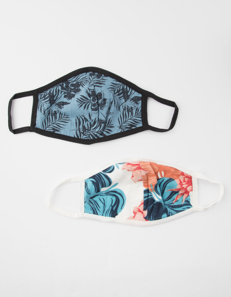 ROXY 2 Pack Floral Reversible Fashion Face Masks image number 0