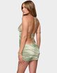 EDIKTED Kasen Printed Mesh Backless Halter Top image number 3