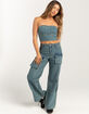 RSQ Womens Low Rise Cargo Pants image number 1