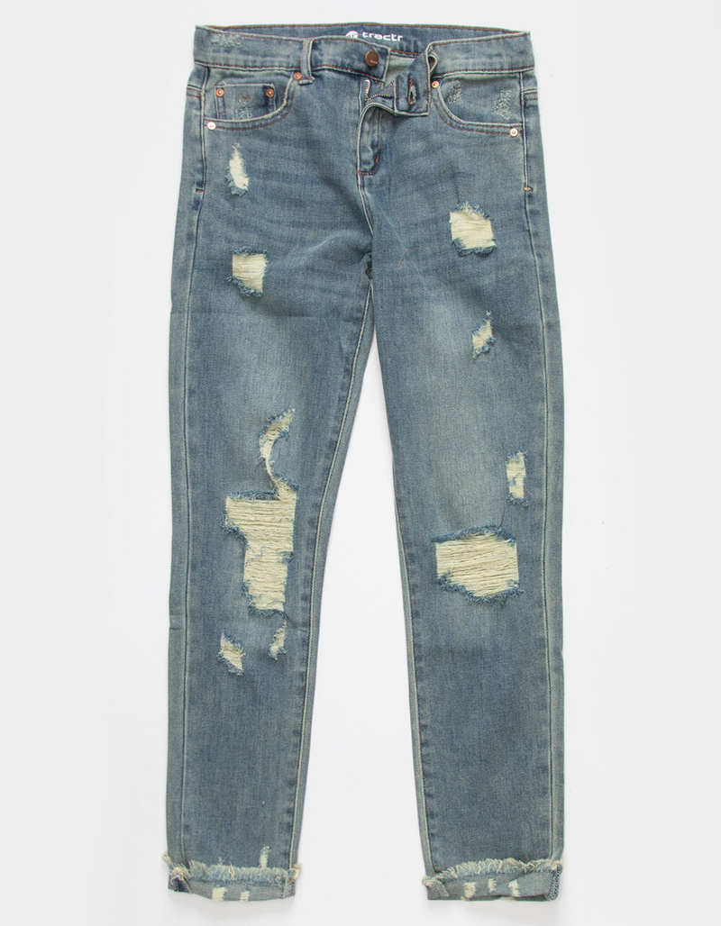 TRACTR Destructed Weekender Girls Pants image number 0