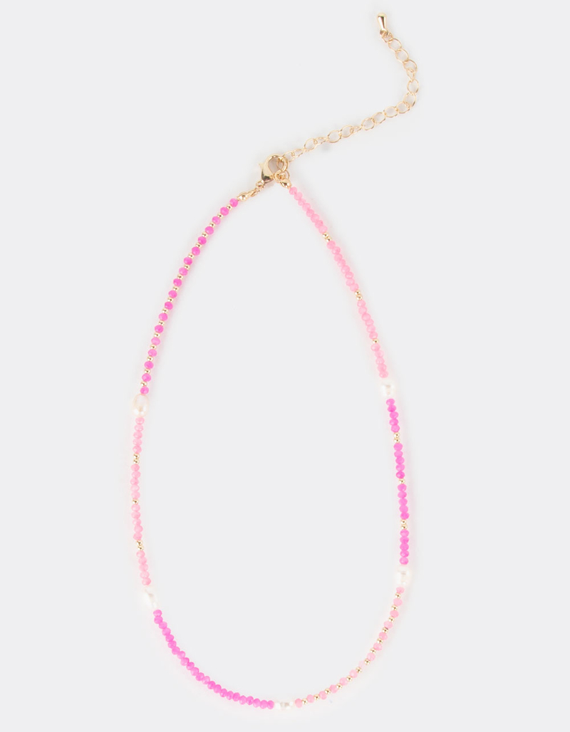 Fresh Water Pearl Seed Bead Choker Necklace image number 1