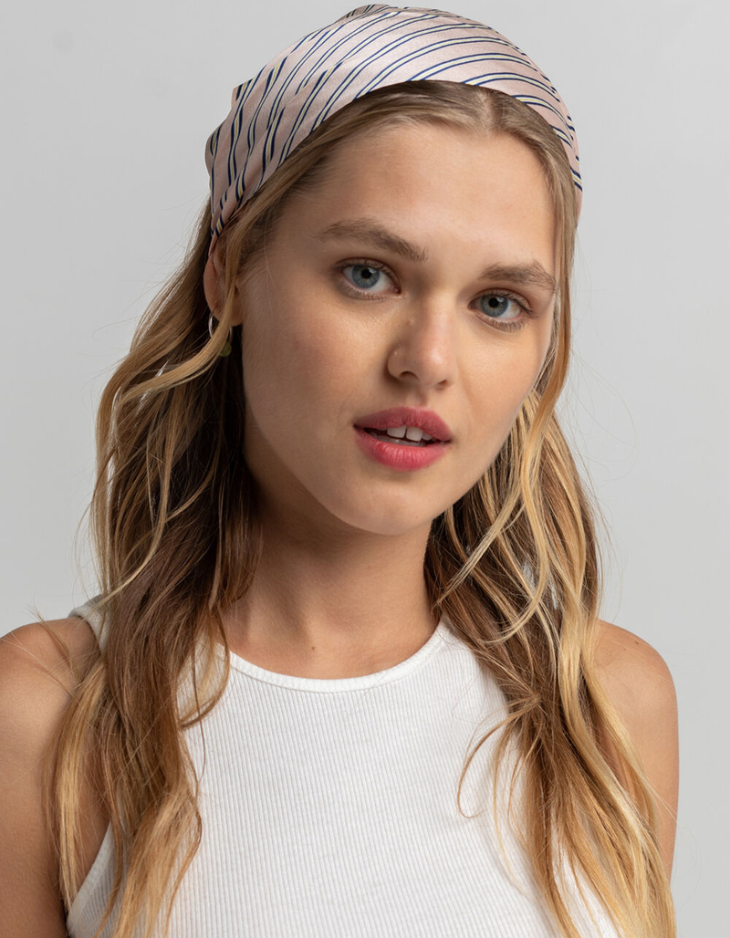 FULL TILT Striped Silk Bandana Scarf image number 1