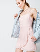 COTTON CANDY LA Textured Pink Wrap Dress image number 1