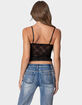 EDIKTED Cami Sheer Lace Tank Top image number 5