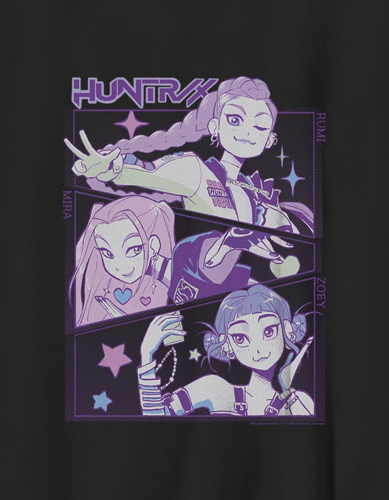 KPOP DEMON HUNTERS Huntrix Group Panels Unisex Kids Tee image number 1