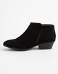 SODA Faux Suede Black Womens Booties image number 3