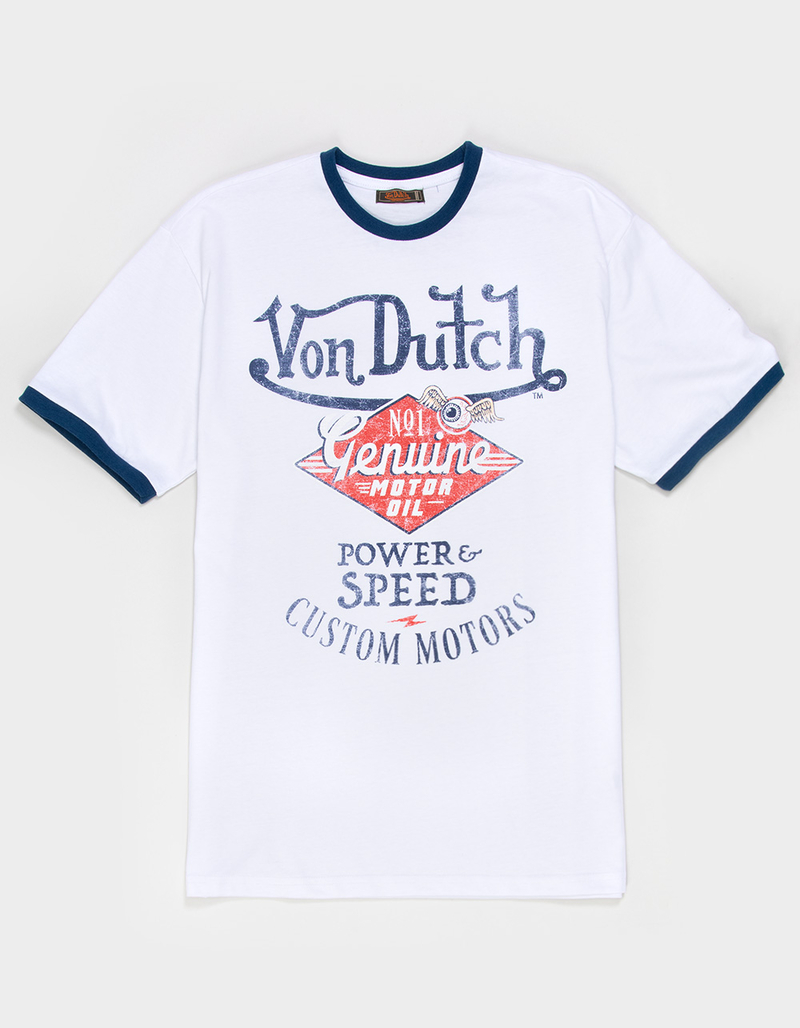 VON DUTCH Custom Motors Mens Ringer Tee image number 1
