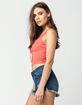 BOZZOLO Lace Up Crop Womens Tank image number 2