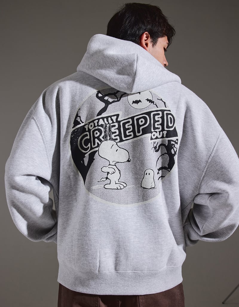 RSQ x Peanuts Halloween Creeped Mens Zip-Up Hoodie image number 0