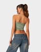 EDIKTED Lace Patchwork Womens Tube Top image number 4