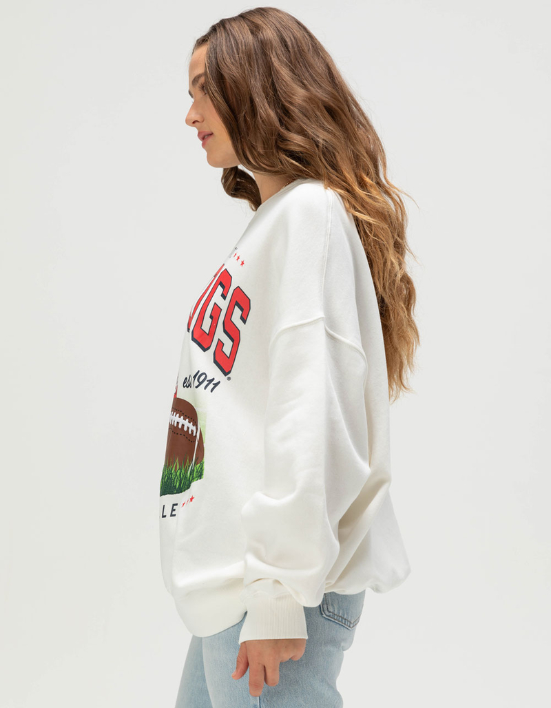 GAMEDAY SOCIAL Fresno State Bulldogs Womens Crewneck Sweatshirt image number 2