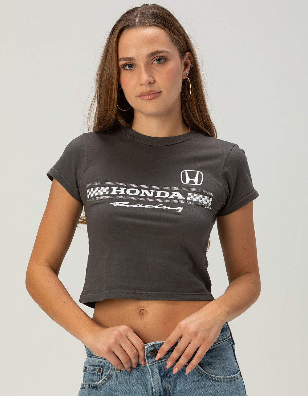 HONDA Delta Womens Baby Tee - BLACK | Tillys